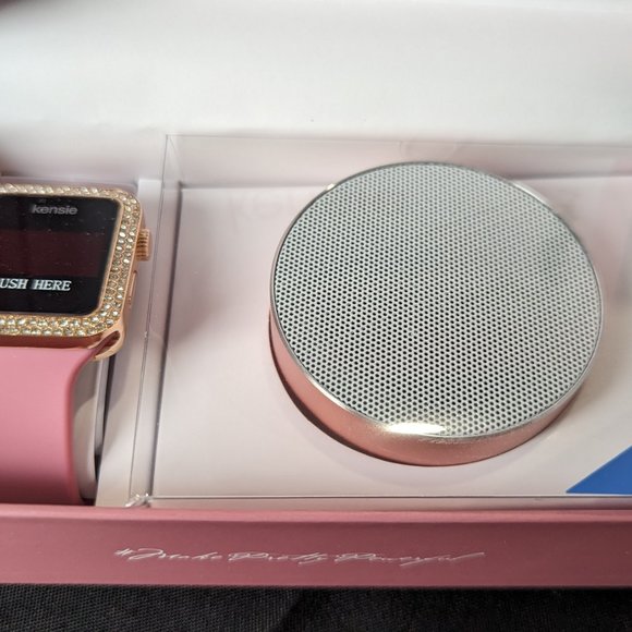 Kensie PINK Watch & Wireless Speaker Gift Set ( Gold ) NEW WITH TAGS - Picture 2 of 2